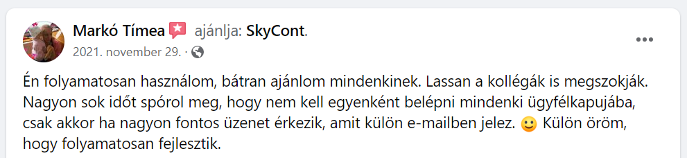 SkyCont vélemény
